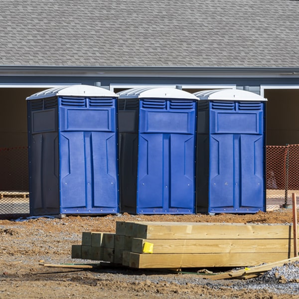 what is the maximum capacity for a single portable toilet in Ryegate